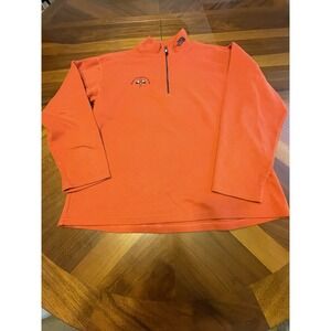 The North Face Men's Burnt Org 1/4 Zip Flight Series Lightweight Pullover Sz Med